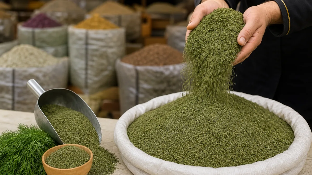 معیارهای انتخاب شوید خشک کیلویی
