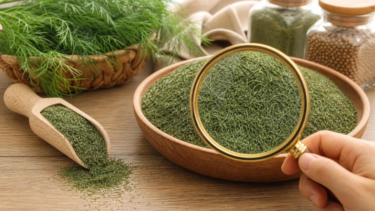 غذای یکنواخت با شوید خشک درجه یک